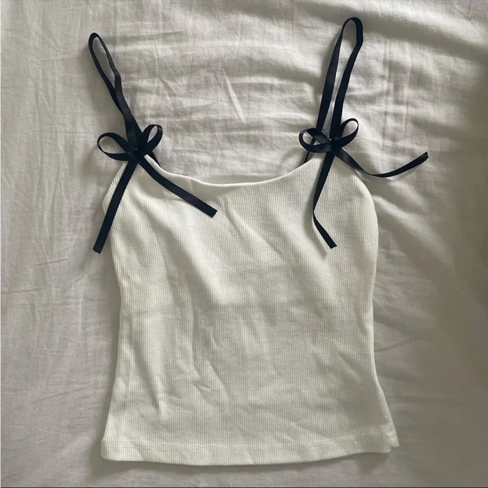 White tank top cami trendy